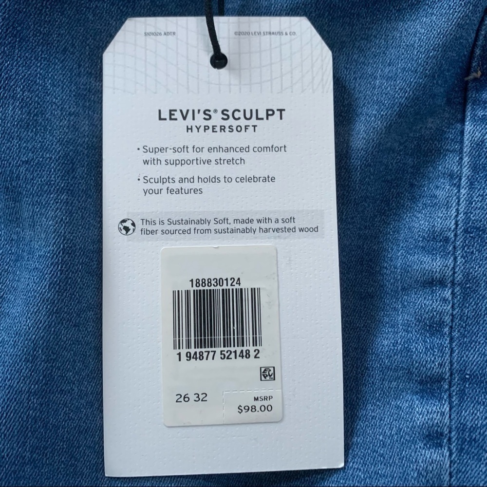 Levi's Women's High Rise Jeans - Blue - Picture 3 of 8